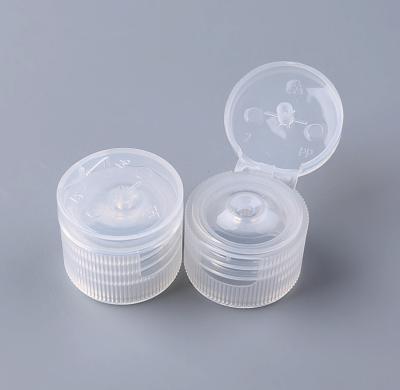China Ribbed Screw Cosmetic Bottle Caps Transparent 20/410 24/410 for sale