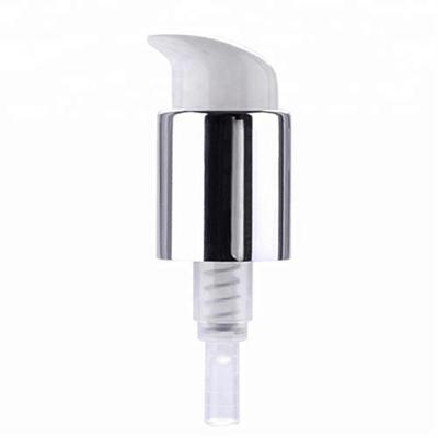 China Silver Aluminium Lotion Dispenser Pumps , cosmetic bottle pump 24/410 for sale