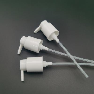 China Plastic PP 24 410 Lotion Pump White 24mm for cosmetics packaging for sale