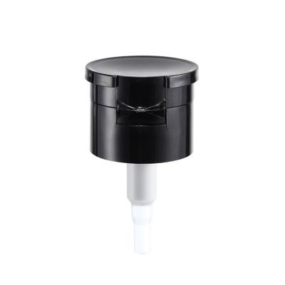 Chine Pompe en plastique noire 28mm de solvant de vernis à ongles 33mm pour la bouteille de nettoyage de beauté cosmétique à vendre