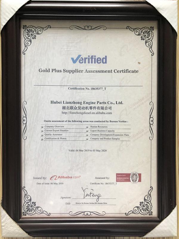 Gold Plus Supplier - Hubei Lianzhong Industrial Co.,Ltd.