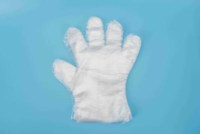 中国 食糧接触の直接使い捨て可能な使用PEの手袋は自由なサイズのプラスチック手袋を防水する 販売のため