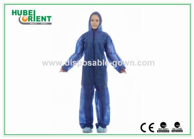 China Soft Durable Safety Disposable Coveralls Clothing For Industrial Without Hood/Feetcover for sale