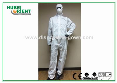 China Splash Proof Protective Disposable Coveralls Type 5/Chemical Coverall Suit for sale