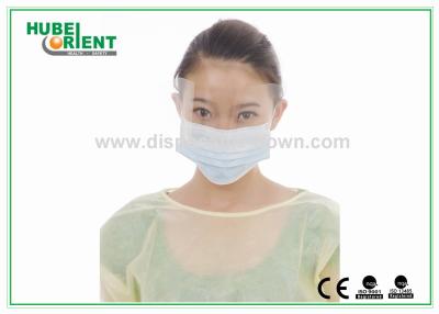 China Non-Toxic Yellow Or Other Color PP+PE Disposable Isolation Gowns With Elastic Wrist For Hospital/Factory for sale