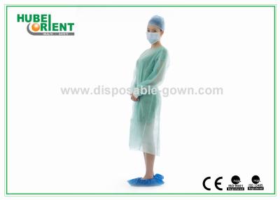 China Knitted Wrist SMS Nonwoven Disposable Isolation Gowns for sale
