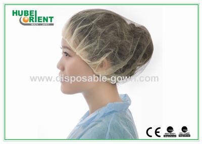 China Colored bouffant caps disposable Breathable Round surgical head cover for sale