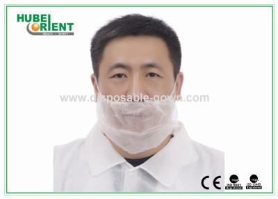 China Colored Disposable Head Cap Disposable USe Non-Woven Beard Cover With Single Elastic for sale
