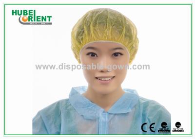 China PE Disposable Shower Caps / Transparent Polythene Bouffant Hair Nets for sale
