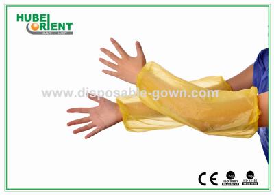 China 16'' 18'' Single Use PE Oversleeves For Arm Protection waterproof and oil-proof Colorful PE oversleeves for sale