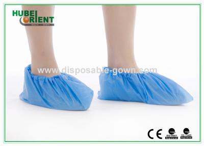 China Blue Disposable CPE Shoe Cover for Industry , Waterproof Disposable Footwear for sale