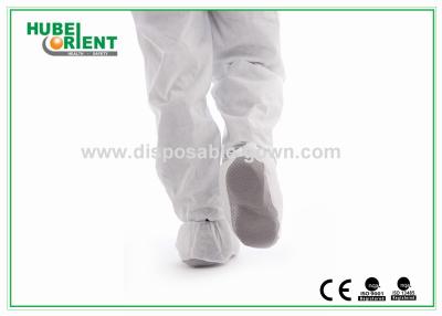 China Waterproof White Disposable Overshoe Covers Protective Non-Slip For Keep Clean for sale