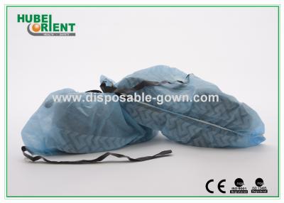 Chine L'ESD glissent non la couverture jetable de chaussure non-tissée avec la bande de tissu pour protègent le pied à vendre