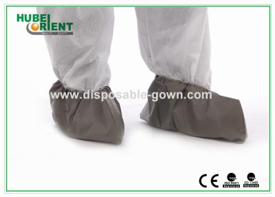 China Professional Medical Grey Disposable Waterproof Boot Covers PP Plus PE for sale