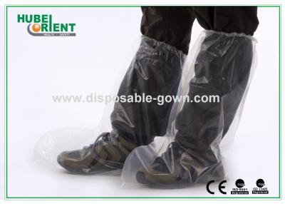 China Transparent Disposable Foot Booties PE Polythene For Visitors Protection for sale