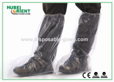 China Factory Transparent PE Plastic Boot Cover Disposable Lightweight Waterproof for sale