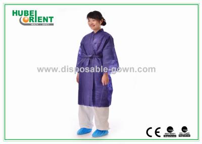 China Female Beauty Coat Disposable Kimono Robe Dark Blue 100 x 140 cm for sale