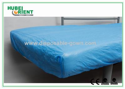 中国 十字の伝染を防ぐ通気性のCPEの使い捨て可能なベッドの保護装置の病院の寝具カバー 販売のため