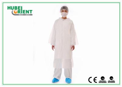 China Os vestidos protetores descartáveis do PE da Respingo-prova ajustados para enfermeiras ou doutores usam-se à venda