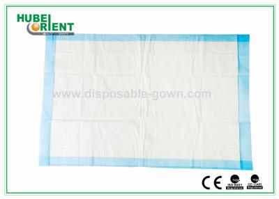 China Non Woven Hospital Disposable Products White Blue Disposable Bed Pads , Free Samples for sale