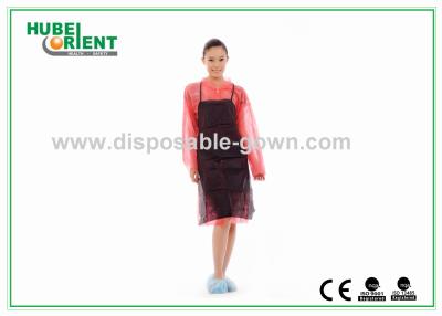 China Black Soft Non-Woven Disposable Use Aprons For Adults Bibs Or in kitchen to prevent oil for sale