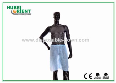 Китай Голубые пылезащитные устранимые брюки PP короткие для пользы сауны или больницы продается
