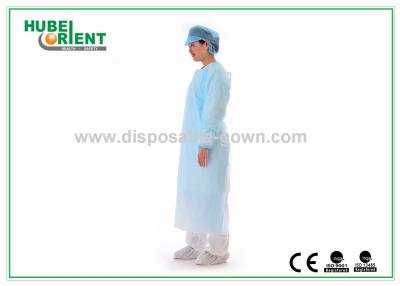 China Light Weight 120*190cm 135*205cm CPE Protective Disposable Gown for sale