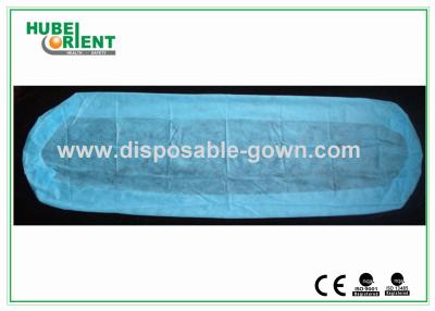 China Disposable CPE Bedcover Sanitary Bed Sheets with Elastic Rubber , No Stimulus for sale