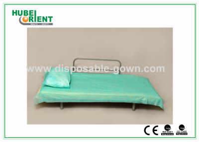 China Hojas de cama no tejidas disponibles azules para el uso del centro de la belleza de la clínica del hospital en venta