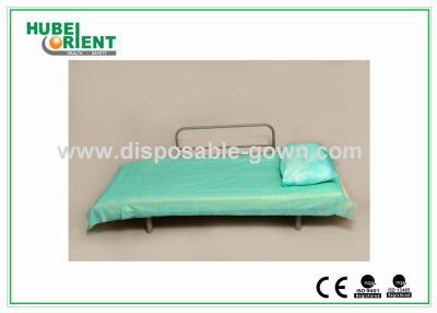 China Light Weight Anti Static Blue Disposable Bed Sheets 30gsm to 40gsm , 60x180cm for sale