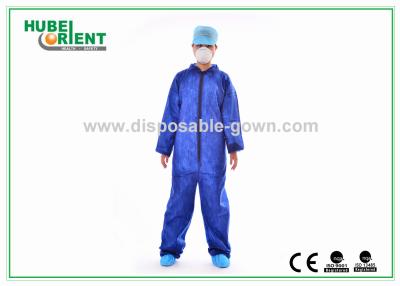 China Light-Weight Waterproof Withour Hood And Feetcover Disposable Coveralls With CE ISO Approved for sale
