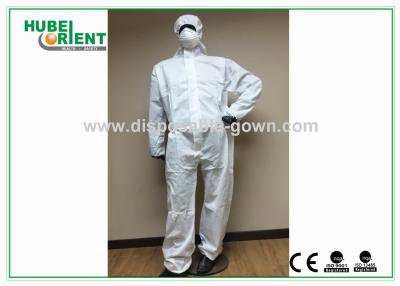 China SMS Type 5 6 Disposable Coverall Suit / Anti Virus Disposable Protective Coverall for sale