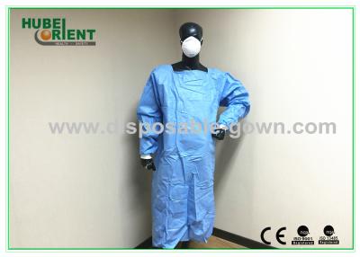 China Sterile Ultrasonic Disposable Surgical Gowns With Knitted Wrist For Operation for sale