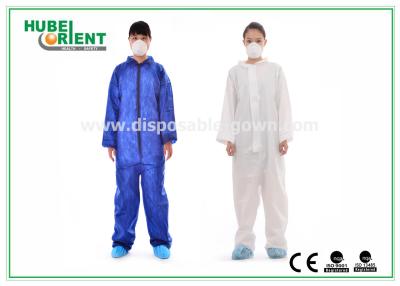 China Protective Safety Blue Disposable Coveralls for Men And Eco-Friendly Durable Use for sale