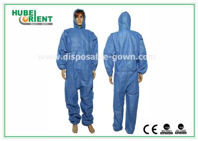 China 55g/m2 Nonwoven SMS Disposable Medical Coveralls for sale
