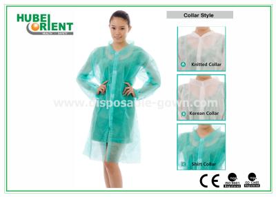 China PP/MP/Tyvek Disposable Laboratory Coats With Velcro And Shirt Collar for prevent dust and bacteria for sale