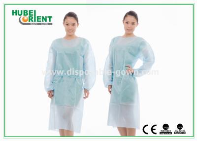 Κίνα Μίας χρήσης προστατευτικές ιατρικές εσθήτες ISO13485 PPE με τον ελαστικό καρπό προς πώληση