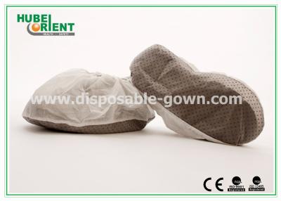 China Professional Durable Functional Non-Woven Shoe Cover With PVC Dots for disposable use for sale