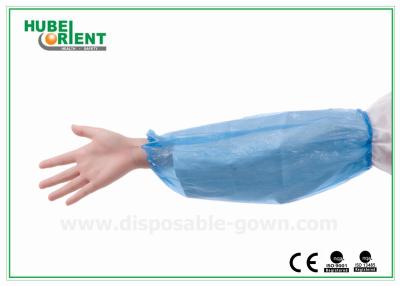 Китай Рукави руки водоустойчивого PE 0.04mm устранимые для гигиенического применения/свободных рукавов руки размера продается