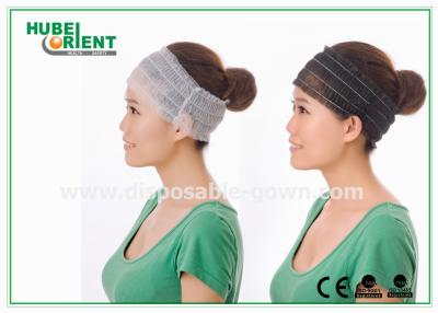 China OEM Four Elastics Disposable Nonwoven Hair Band For Hairdressing Salon for sale
