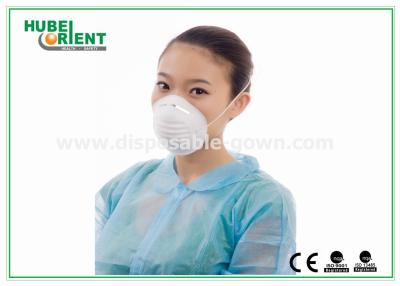 Κίνα Άσπρο/μπλε ενιαίο Headband μασκών σκόνης PP μίας χρήσης, Eco φιλικό προς πώληση