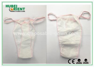China Soft Nonwoven Ladies Disposable T Back Panty for Salons , Tanning Centers and Massages for sale