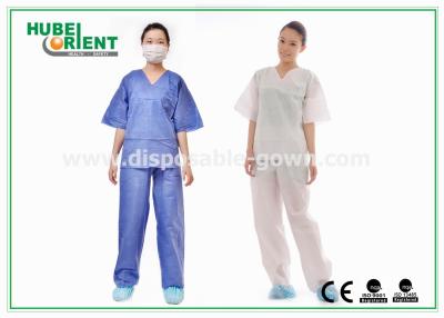 China Breathable Surgical Disposable Protective Gowns Shirt And Pant Hospital Use for sale