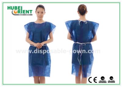 China PP Non-Woven Disposable Medical Use Patient Gowns Without Sleeves For Protect Body for sale