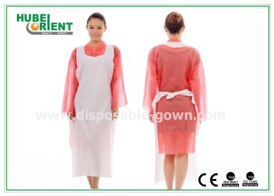 China CE MDR Certificated Plastic PE Disposable Aprons For Food Service/Medical Grade for sale