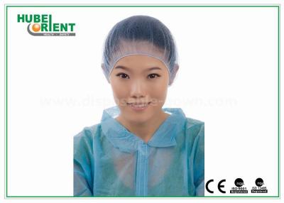 China Black / White Medical Disposable Head Cap / Disposable Hair Nets/Nylon Material cap for sale
