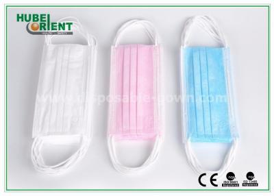 China For Food Process Non-woven Disposable Face Mask With Earloop With ISO13485 / ISO9001 Approved for sale