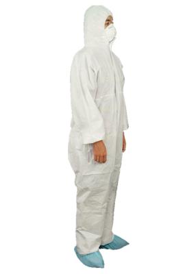China CE Standard Type 5/6 SMS Hooded Disposable Coverall Breathable Disposable Workwear for sale