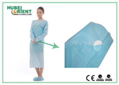China CE Standard CPE Disposable Protective Gowns / Blue CPE Surgical Gown For Hosptal use for sale