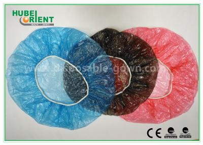 China Waterproof Disposable Head Cap , Plastic Shower Caps Disposable For Hotel And Beauty Center for sale